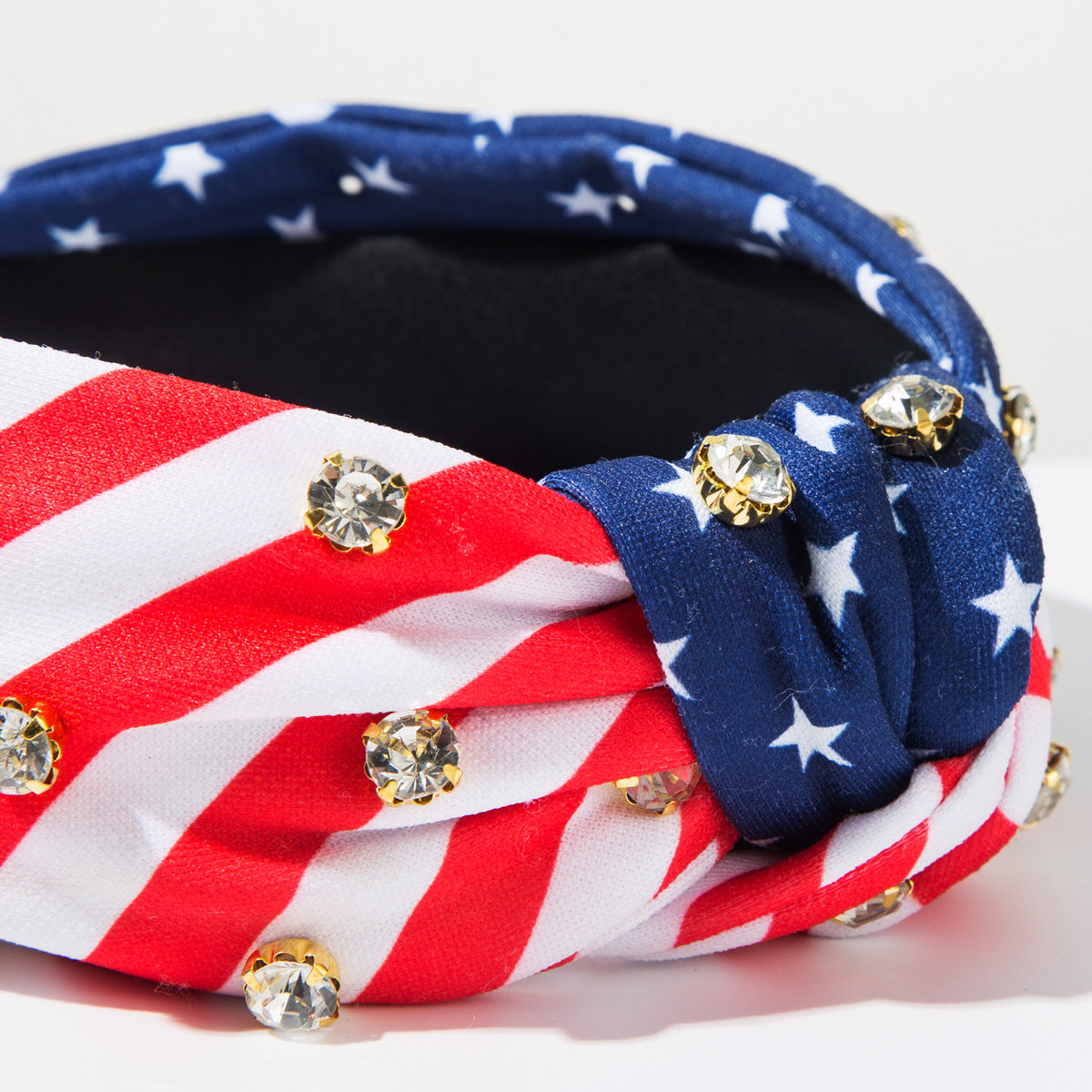 Wholesale Creative Diamond Striped Star Sequin Fabric Headband